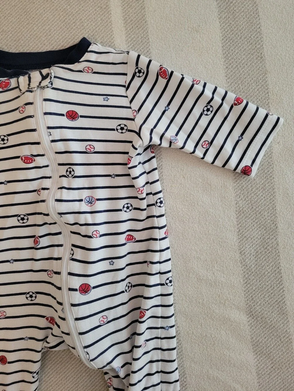 Lot of 2 Carters Pajama Sleepers Size 6 Months